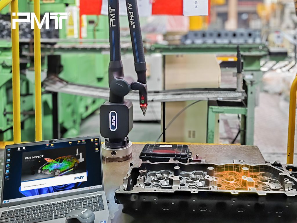 pmt-portable-cmm-measuring-arm-automobile-engine-cylinder-detection